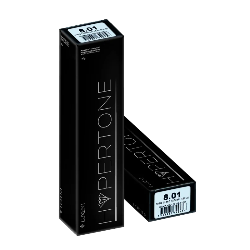 LUXENT Tinte Hypertone 8.01 Rubio Claro Natural Cenizo